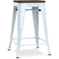 Bar Stool - Industrial Design - Wood and Steel - 60cm - Stylix