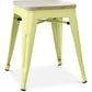 Banco Design Industrial - Madeira & Metal - 45cm - Stylix