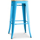 Bar Stool - Industrial Design - Steel & Wood - 76cm - Stylix