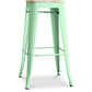 Bar Stool - Industrial Design - Steel & Wood - 76cm - Stylix