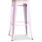 Bar Stool - Industrial Design - Steel & Wood - 76cm - Stylix