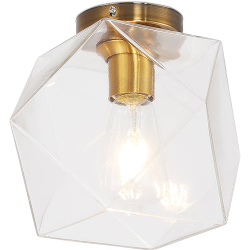 Lampe de plafond en cristal - Monture encastrée design rétro - Avo