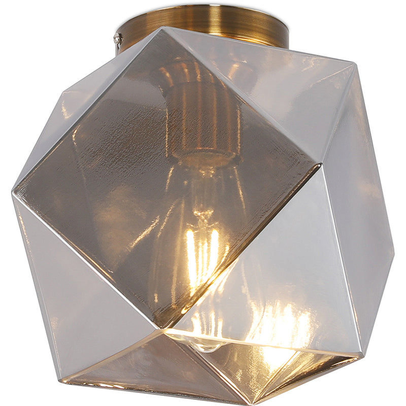 Lampe de plafond en cristal - Monture encastrée design rétro - Avo