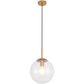 Lampa sufitowa o kulistym designie - Lampa wisząca z kryształu - Alvis