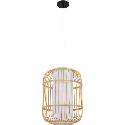 Lampe de plafond en bambou - Lampe suspendue au stile Boho Bali - Mane