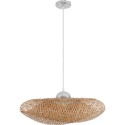 Lampa sufitowa z bambusa - Lampa wisząca w stylu Boho Bali - Sam