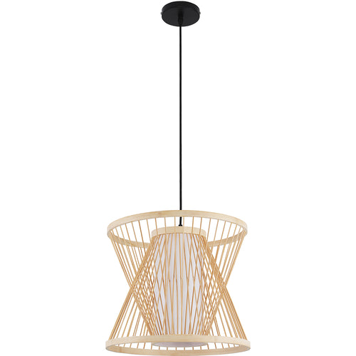Lampe de plafond en bambou - Lampe suspendue de style boho Bali - Ketut