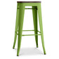 Industriell design barkrakk - Tre og stål - 76cm - Stylix