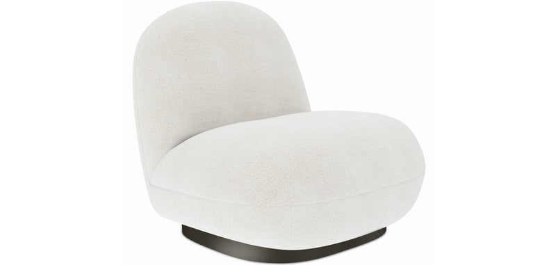 Armchair Upholstered in Boucle Fabric - Larry - gallery 1