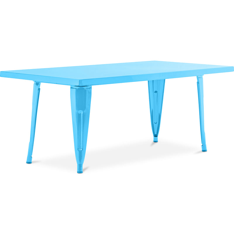 Table rectangulaire pour enfants – design industriel – 120 cm – Stylix