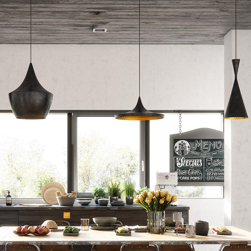 Pack of 3 Pendant Ceiling Lamps - Industrial Design - Extensive - gallery 11