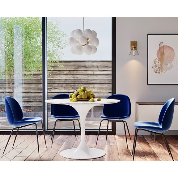 Dining Chair - Upholstered in Velvet - Retro - Elias - gallery 7