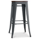 Industriell design barkrakk - Tre og stål - 76cm - Stylix