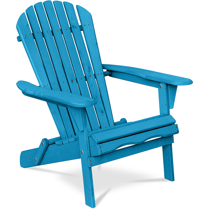 Chaise d'extérieur en bois avec accoudoirs - Chaise de jardin Adirondack - Adirondack