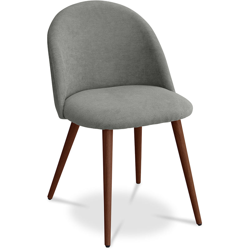 Silla de Comedor - Tapizada en Tela - Estilo Escandinavo - Evelyne