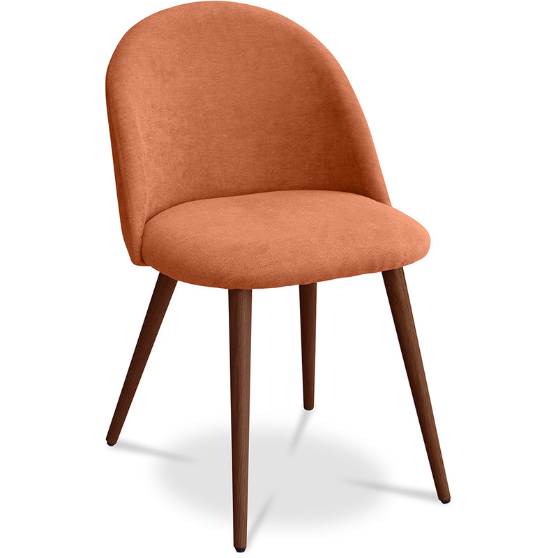 Silla de Comedor - Tapizada en Tela - Estilo Escandinavo - Evelyne