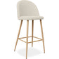 Tabouret tapissé en tissu - design scandinave - 73cm - Evelyne