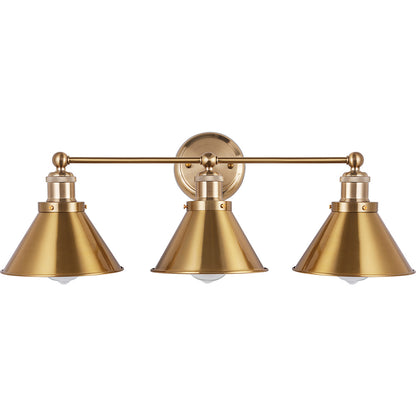 Vintage Gold Wall Sconce - 3 Lamps - Remir