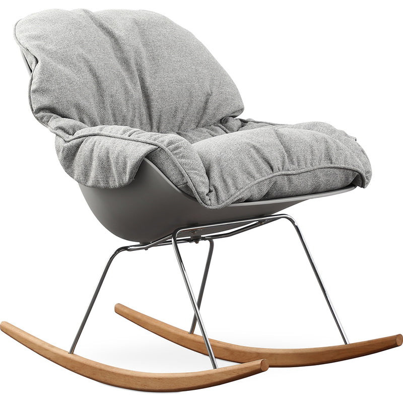 Chaise à Bascule Rembourrée - Design Scandinave - Ruma