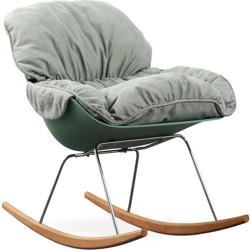Chaise à Bascule Rembourrée - Design Scandinave - Ruma