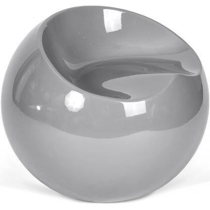 Modern Ball Chair With Contemporary ABS Design Glossy Round Seat For Home And Office Circle