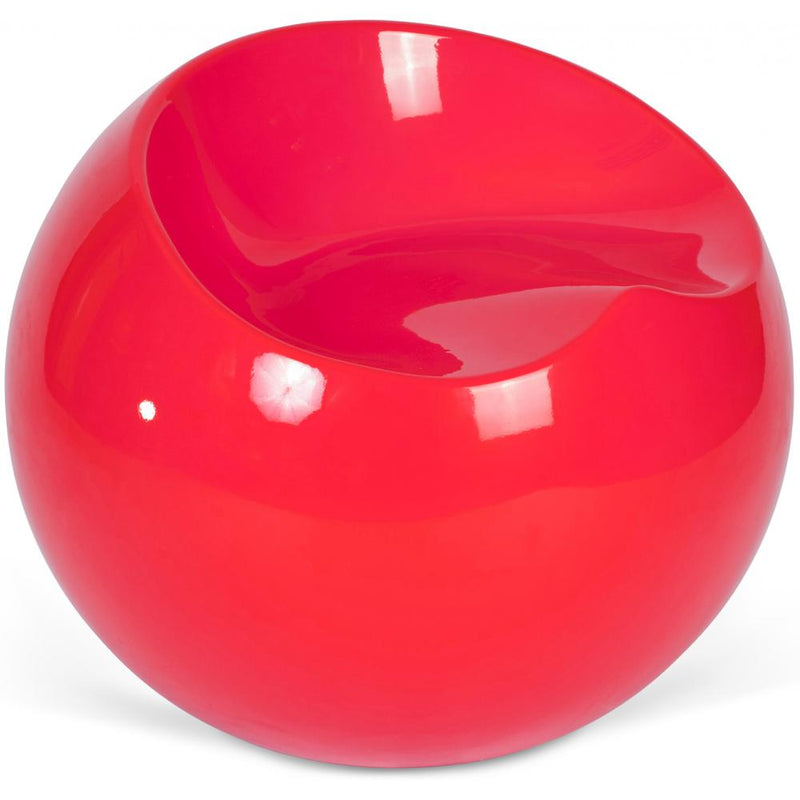 Ball Stuhl Modern mit Zeitgenössischem Design in ABS – Glänzender Runder Sitz für Zuhause und Büro – Kreis