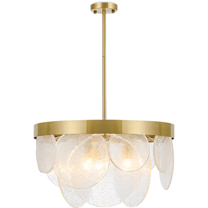 Lampa sufitowa z kryształowymi dyskami - Lampa wisząca design - Luna