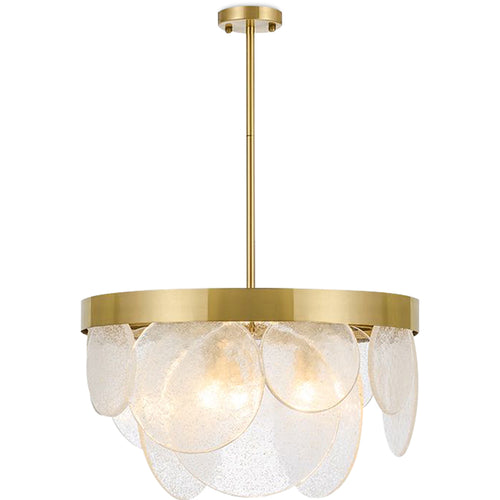 Lampe de plafond à disques en cristal - Lampe suspendue design - Luna