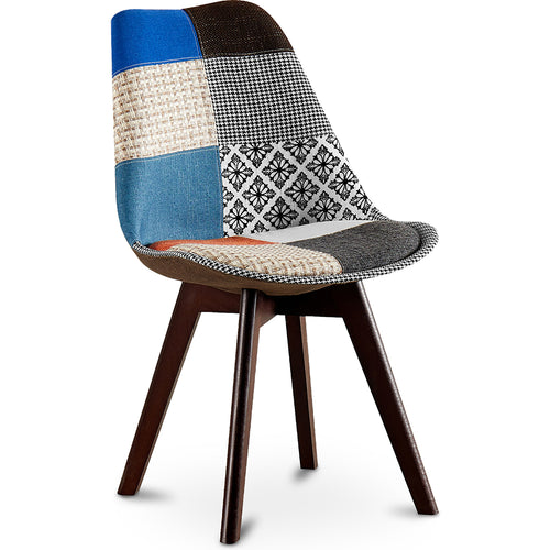 Dining Room Chair - Patchwork Upholstery - Pixi