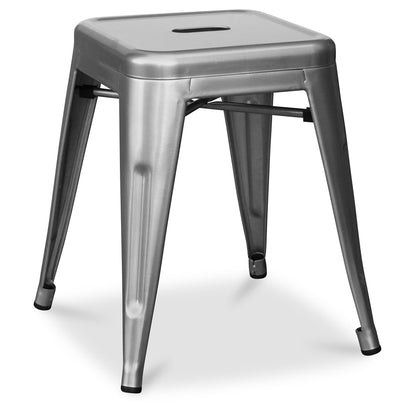 Industrial Design Bar Stool - Steel - 45cm - Stylix