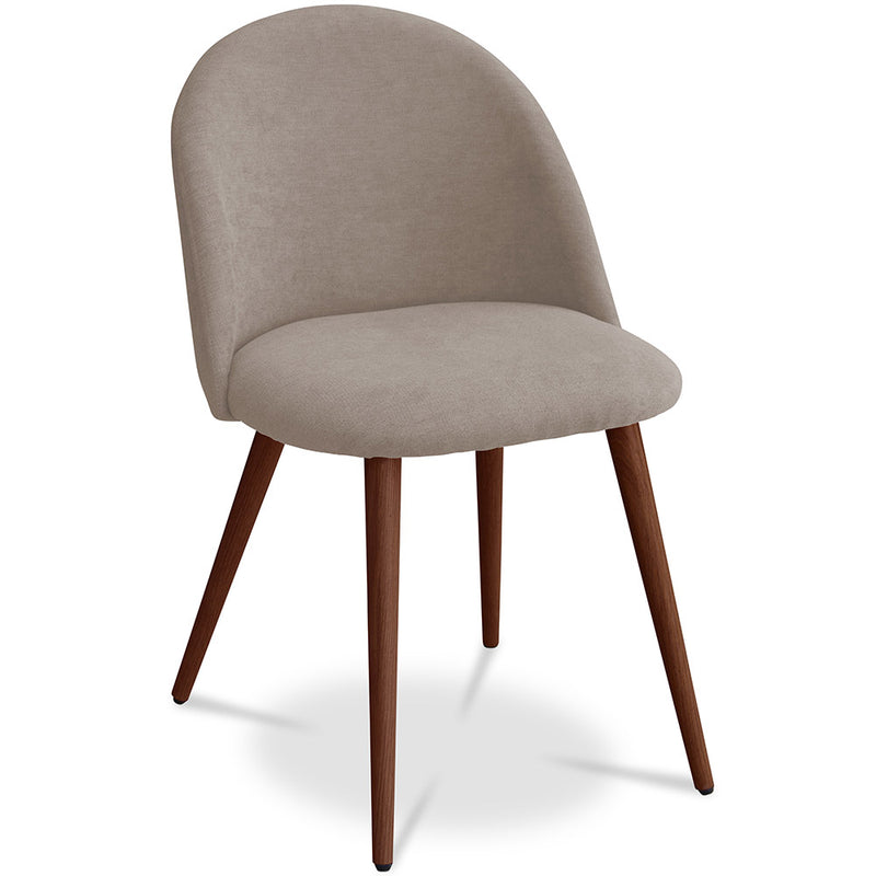 Dining Chair - Upholstered in Fabric - Scandinavian Style - Evelyne