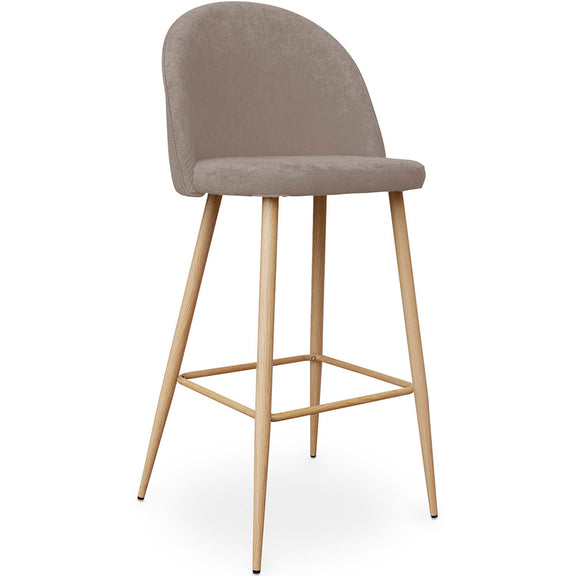 Fabric Upholstered Stool - Scandinavian Design - 76cm - Evelyne - gallery 18