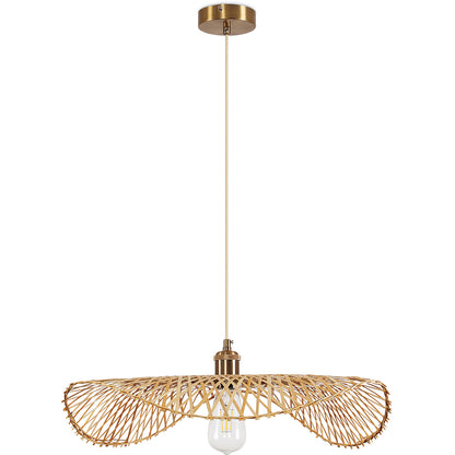 Lampa sufitowa z bambusa - Lampa wisząca w stylu Boho Bali - Bahati