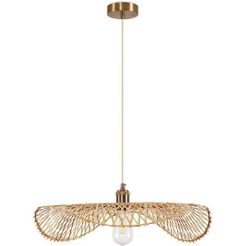 Lampe de plafond en bambou - Lampe suspendue de stile Boho Bali - Bahati