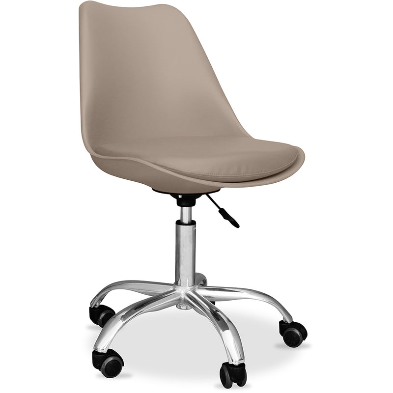 Chaise de bureau avec roulettes - Chaise de bureau pivotante - Tulip