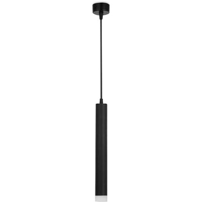 Lampa sufitowa z rurki - Lampa wisząca LED - Czarna - Lilu
