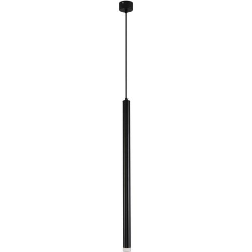Lampe de plafond tube LED - Lampe suspendue noire - 60cm - Lilu