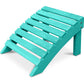 Garden Chair Footrest Adirondack Wood Outdoor Furniture - Alana