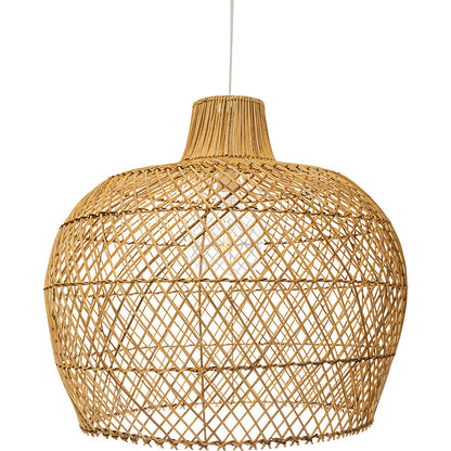 Lampe de plafond en rotin - Lampe suspendue de style Boho Bali - Mai