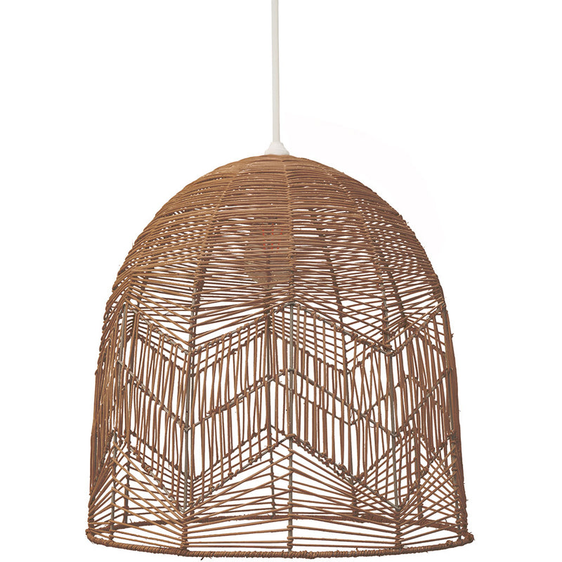 Hanging Lamp Boho Bali Style Natural Rattan -  Bu