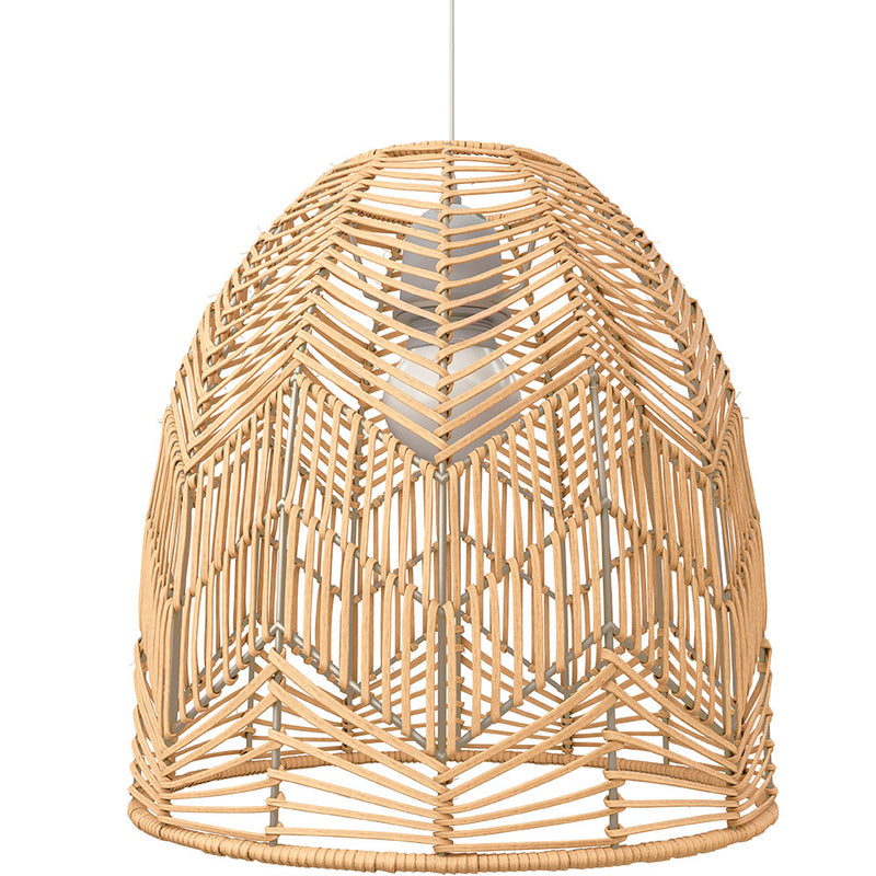Hanging Lamp Boho Bali Style Natural Rattan -  Bu