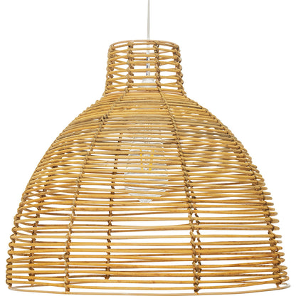 Lampe de plafond en rotin - Lampe suspendue de stile Boho Bali - Can