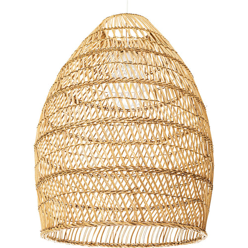 Lampe de plafond en rotin - Suspension de stile Boho Bali - 50cm - Puong