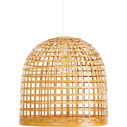 Lustre de plafond en bambou - Suspension de style Boho Bali - Thi