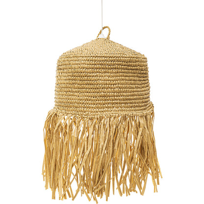 Lampadario da soffitto in rafia - Lampada a sospensione in stile Boho Bali - Lanui