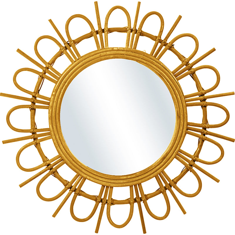 Miroir mural - Design rond Boho Bali (60 cm) - Miu
