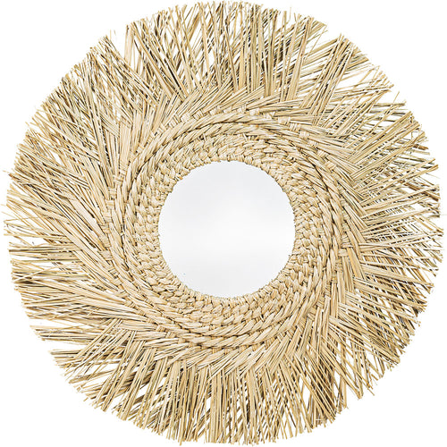 Lustro ścienne - okrągły design boho Bali (60 cm) - Mai