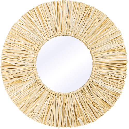Lustro ścienne - okrągły design boho Bali (60 cm) - Grel