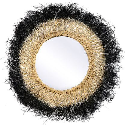 Miroir mural - Design rond Boho Bali (60 cm) - Bioe