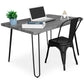Office Set - Industrial Design 120cm - Hairpin + Dining Chair - Stylix